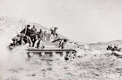 Advance to Meet Rebel Drive (Loyalist Tanks), Madrid by Unbekannt Unbekannt